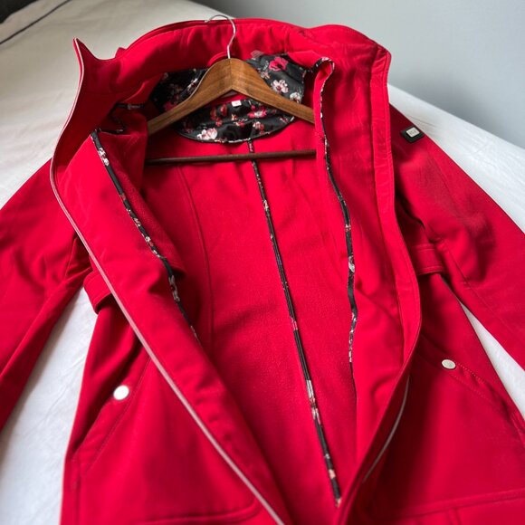Red Autumn Jacket with Fleece Lining - Picture 12 of 14